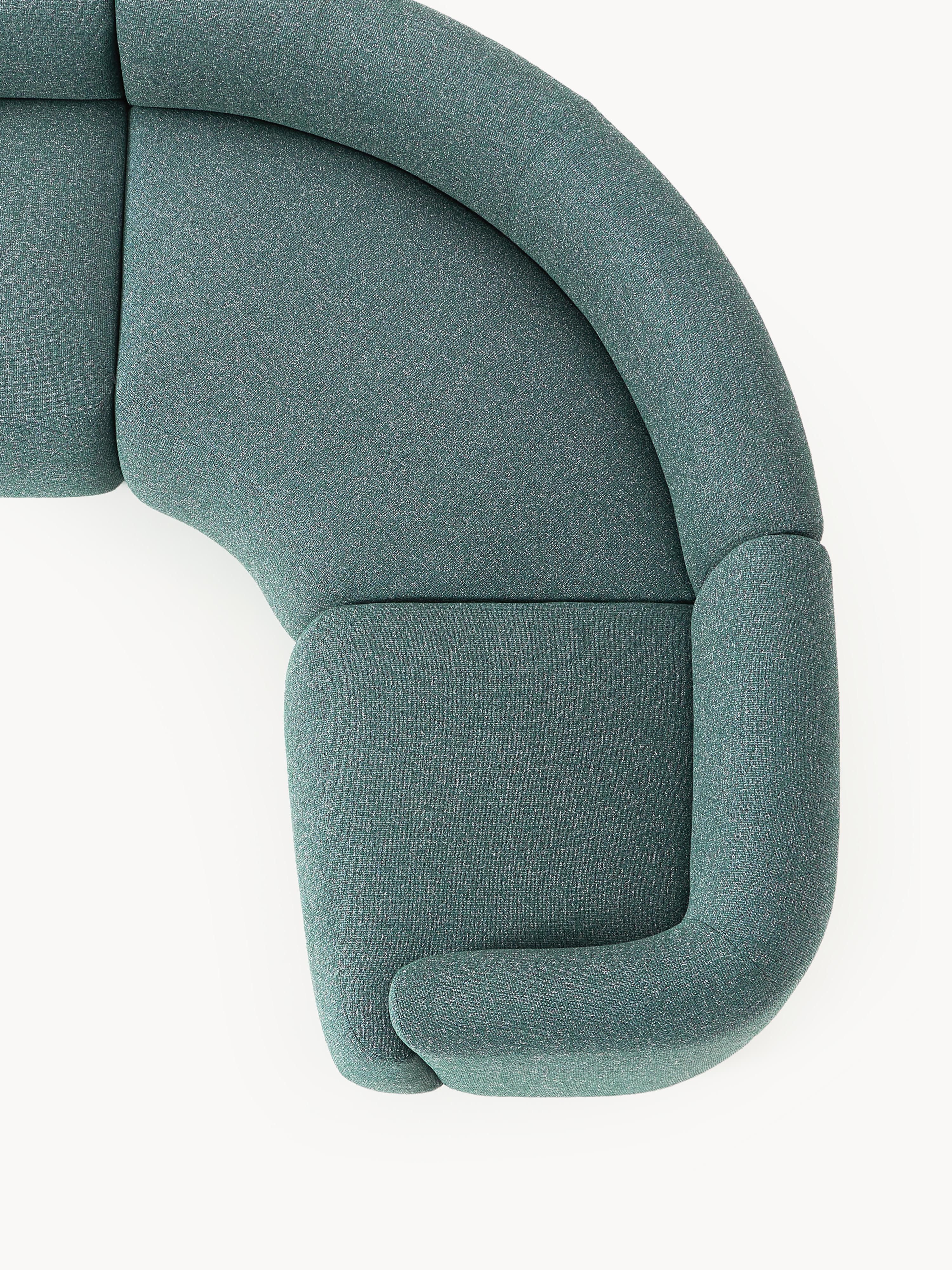 Modulaire XL bouclé U-bank Sofia