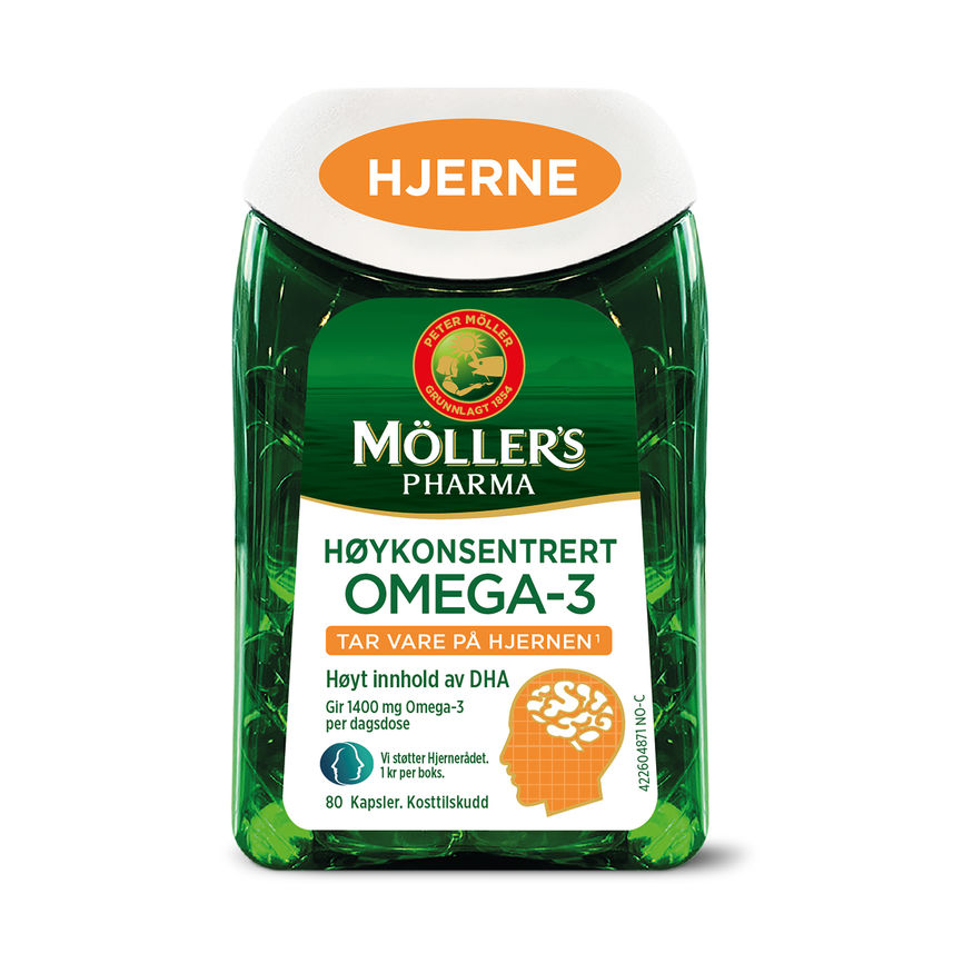 Möller's  Pharma Hjerne 80 kapsler