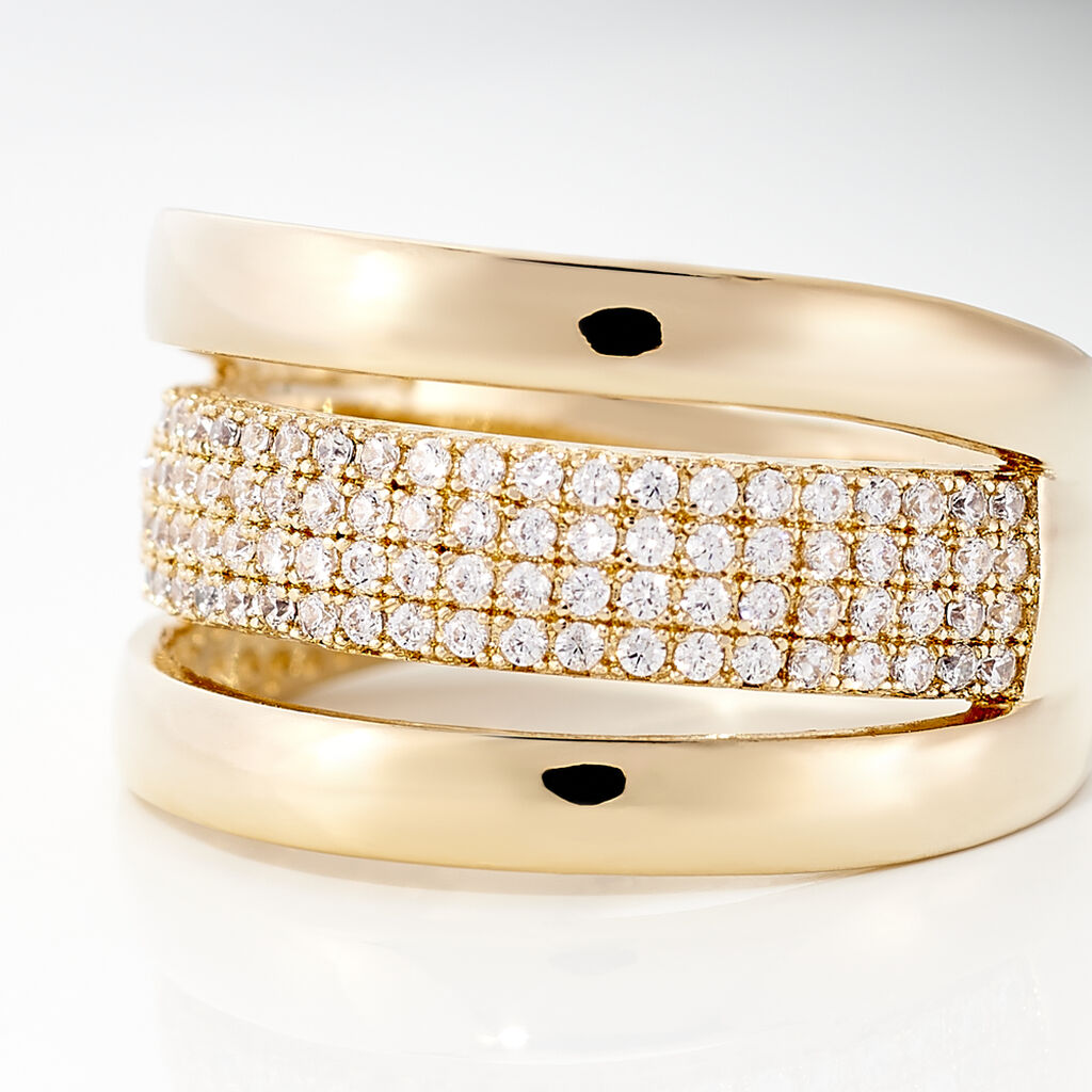 Bague Adelicia Plaqué Or Jaune Oxyde De Zirconium
