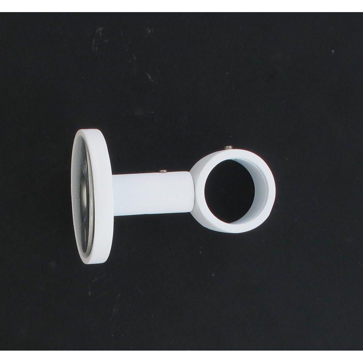 SUPPORT SIMPLE D28 65 MM X1 BLANC MAT
