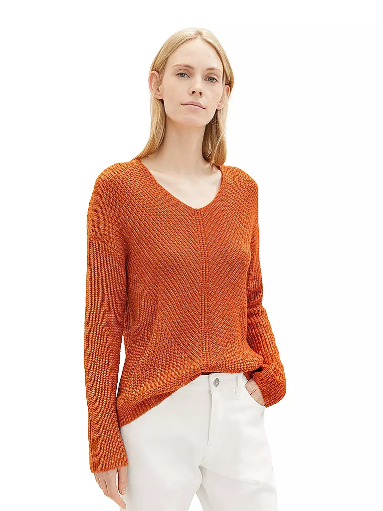 TOM TAILOR Pullover  orange