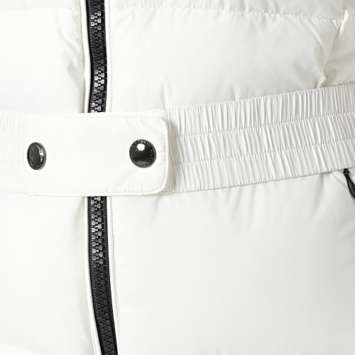 Doudoune Capuche Fourrure Femme Sorona Belted 7490 Blanc