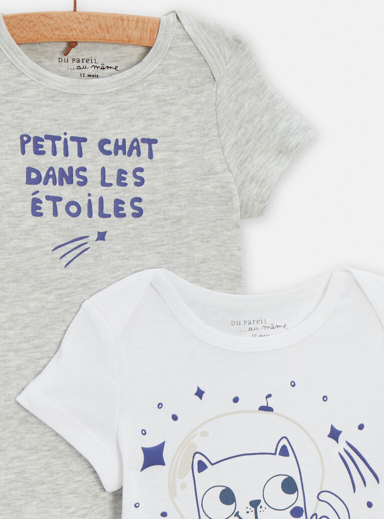 Lot de 2 body imprimés pour bébé garçon