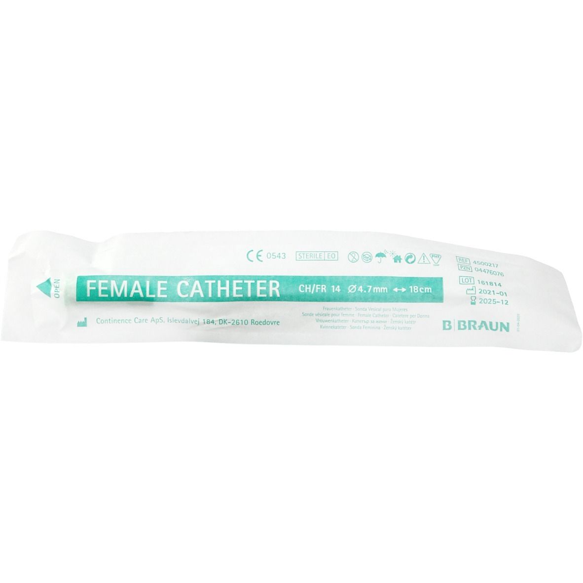 Einmalkatheter für Frauen Ch. 14
