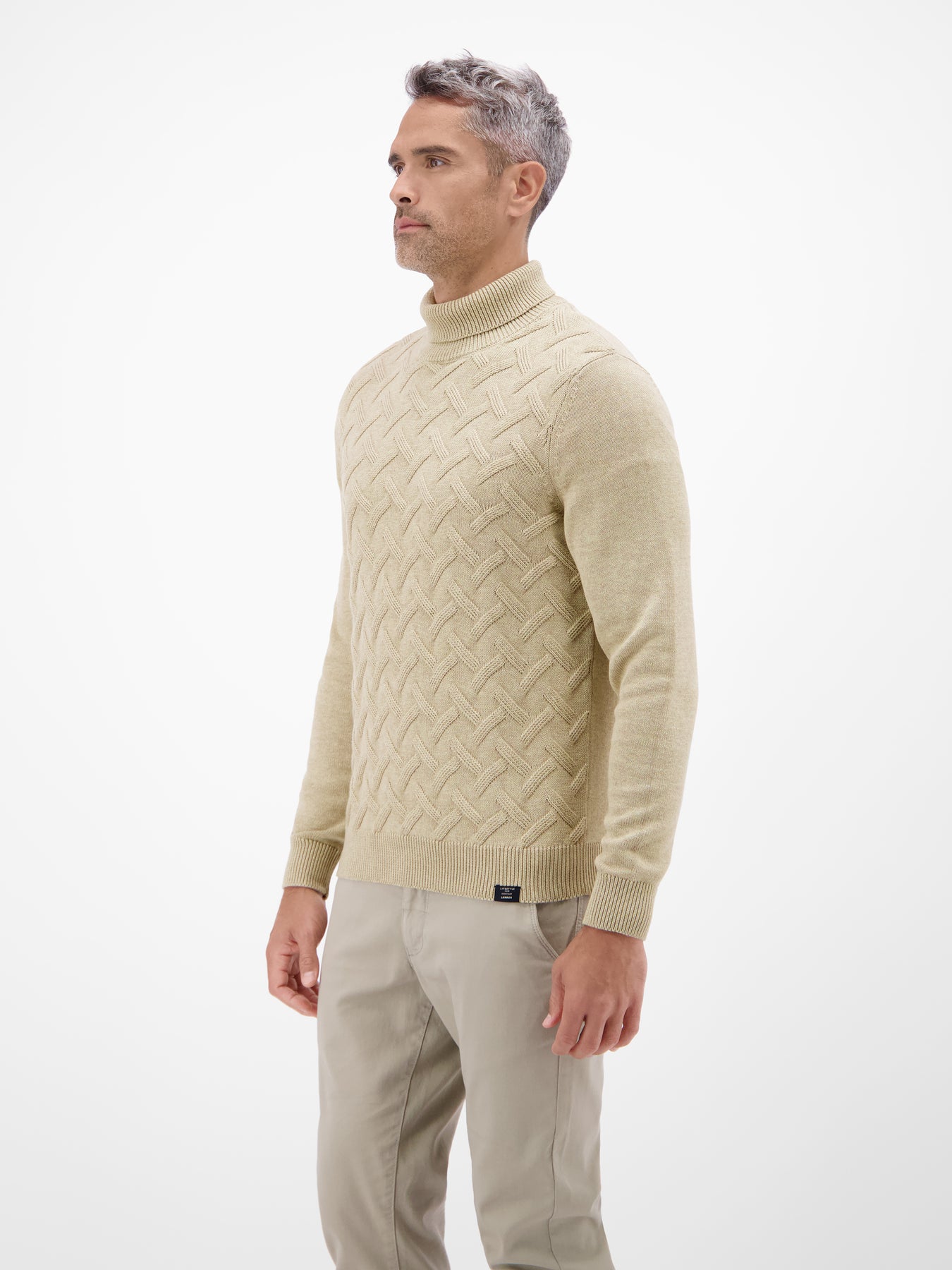 Stylischer Rollkragenpullover - modisch gemustert
