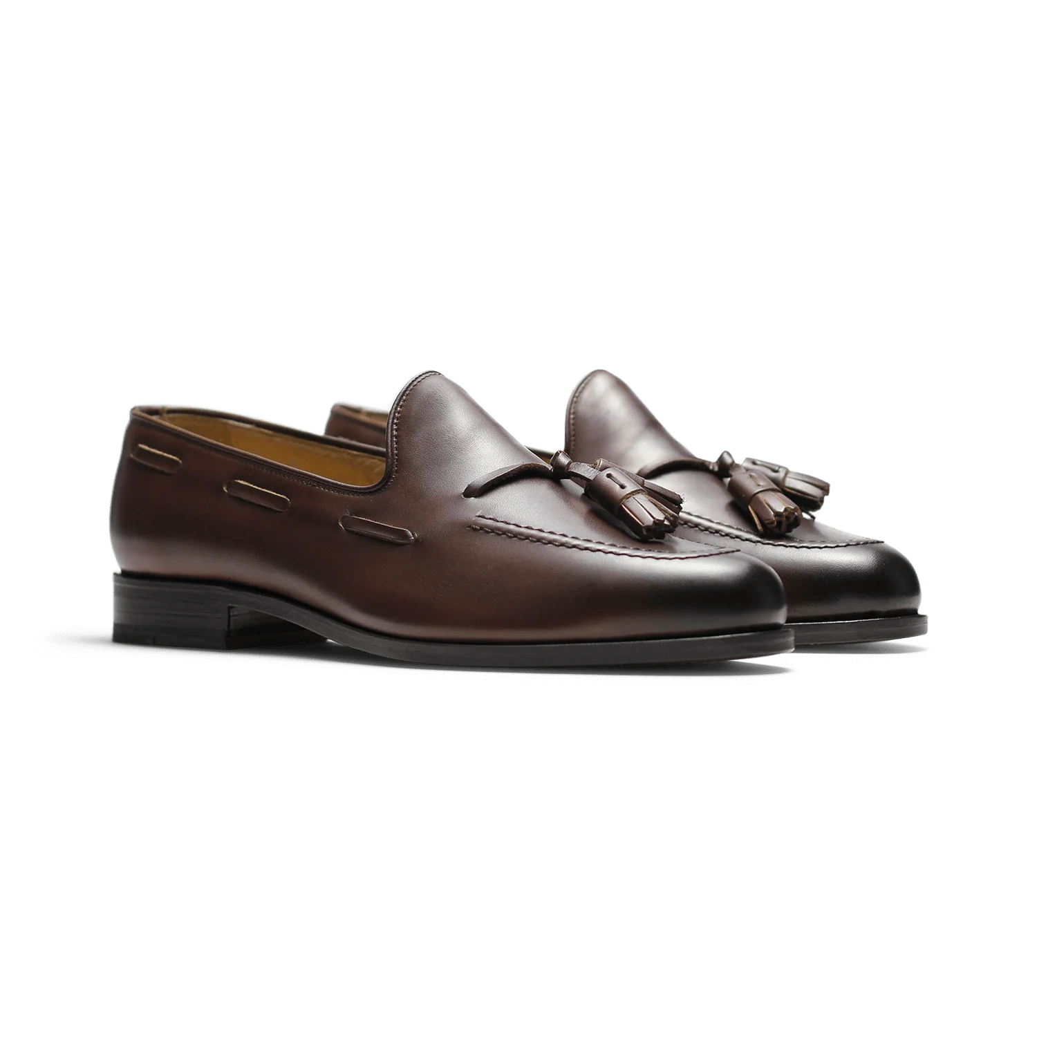 Micky-Mocassin à glands en cuir brown