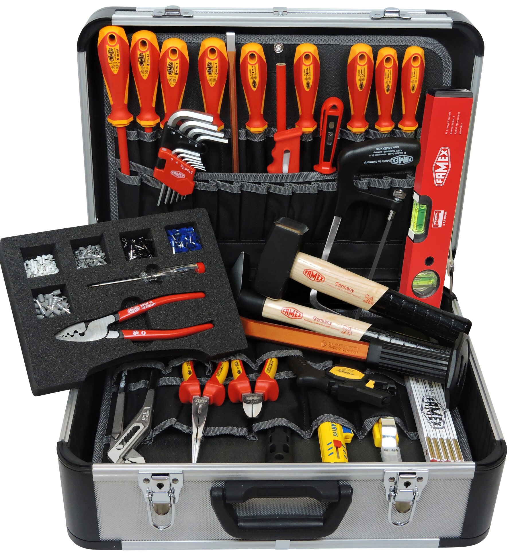 FAMEX 436-10 Werkzeugkoffer für Elektriker - Meister - 35-tlg.