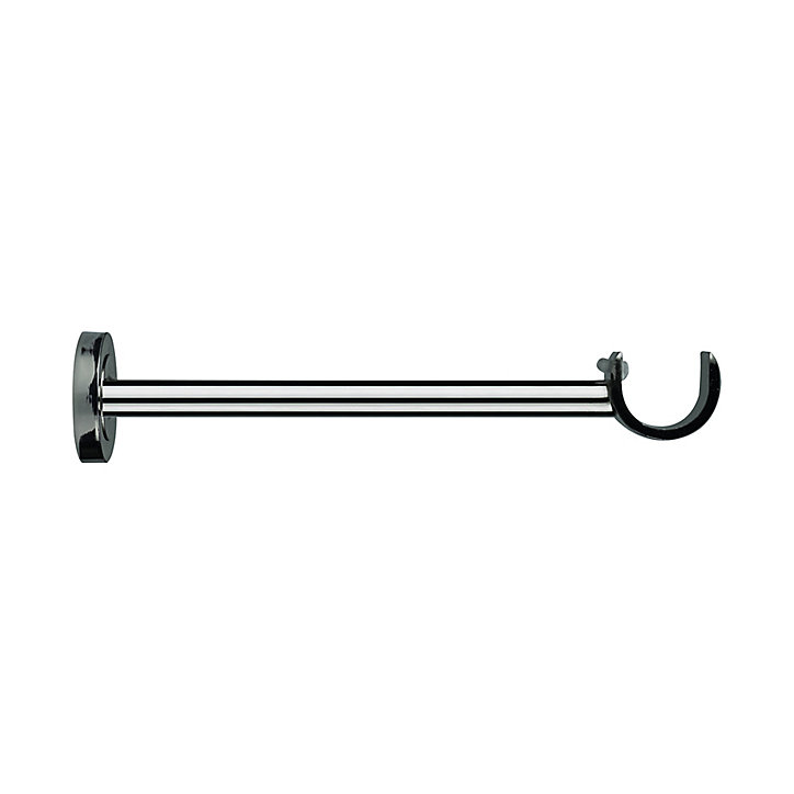 Support long pour barre à rideau GoodHome Kimlos noir