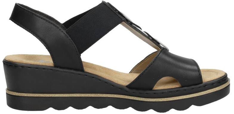 Rieker Sandalen Hak zwart