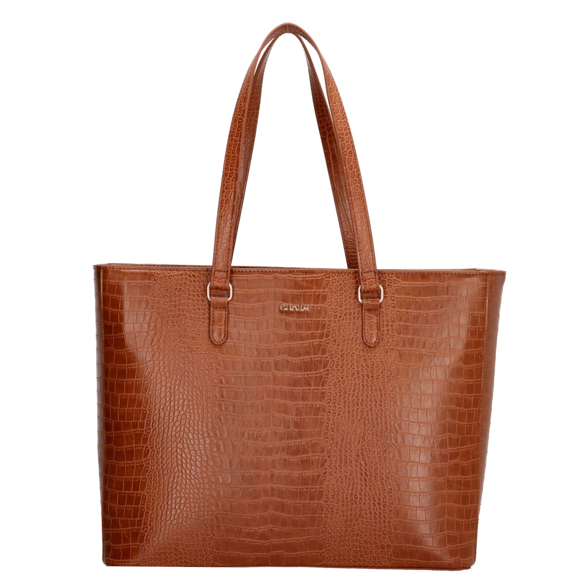 Charm London Midwood Shopper 15,6 inch Cognac