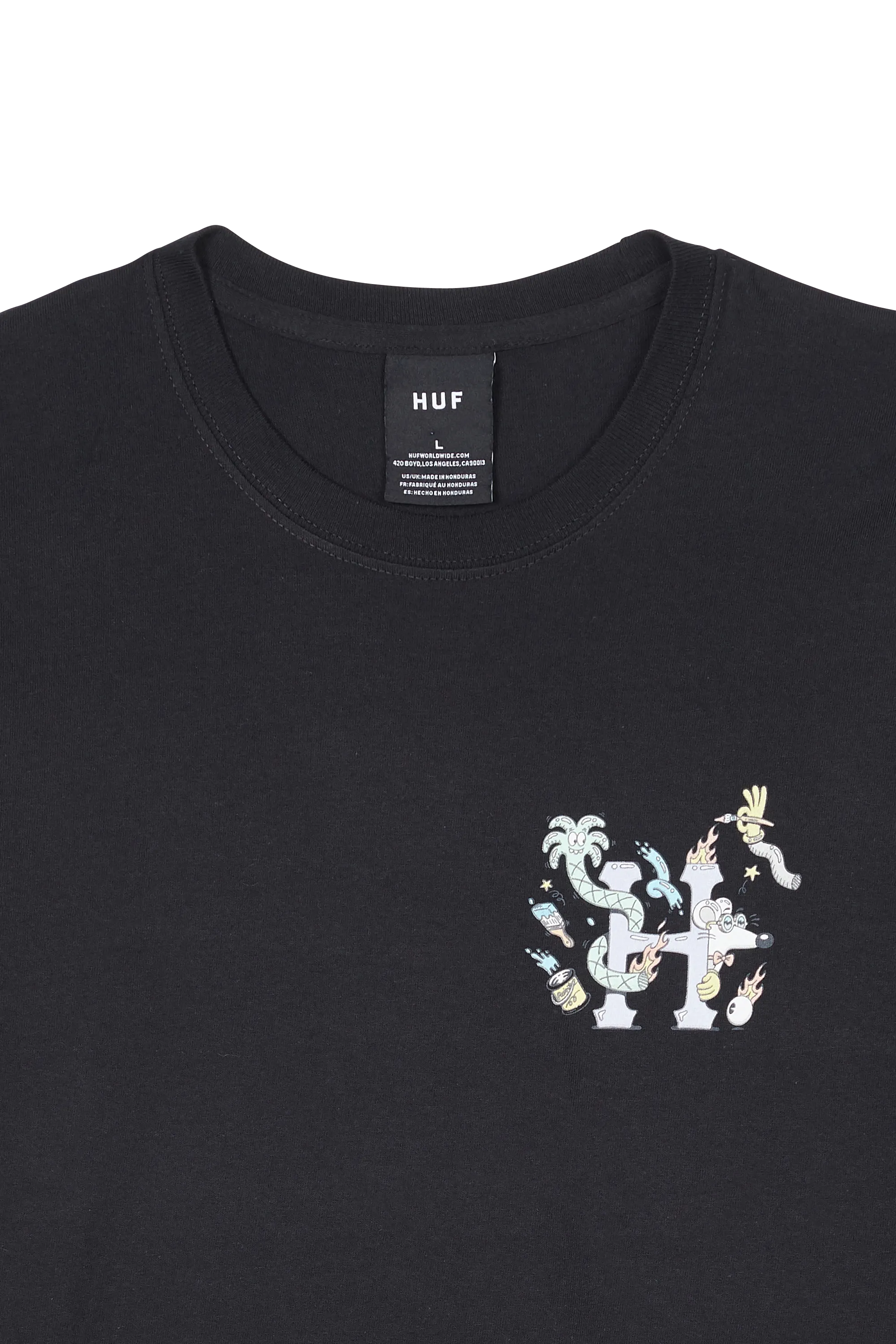 HUF T-shirt STEVEN HARRINGTON Noir