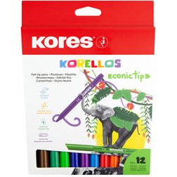 Feutre 'Korellos', large, étui en carton de 12