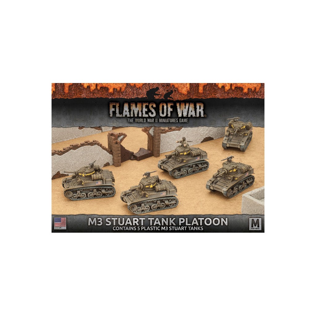 Flames of war - M3 Stuart Light Tank Platoon