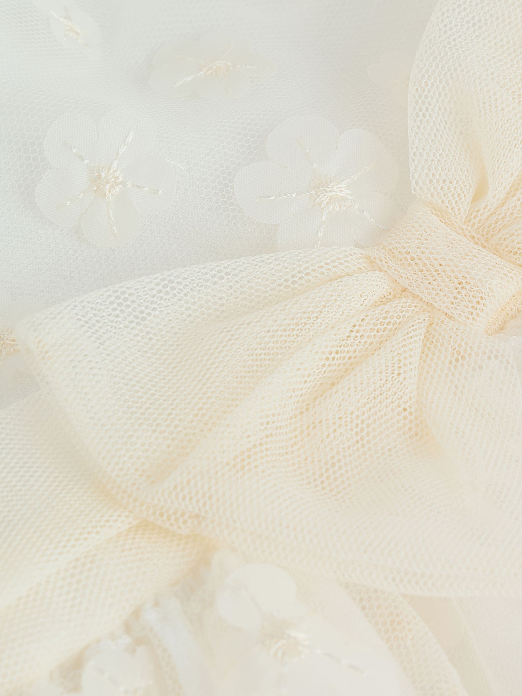 White 3D Flowers - Feestelijke babyjurk (0 mnd-2 jr)