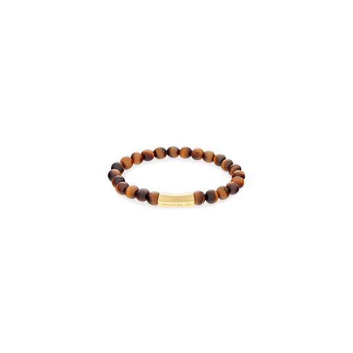 Tommy Hilfiger Beads Armbånd, Brown, 18 cm