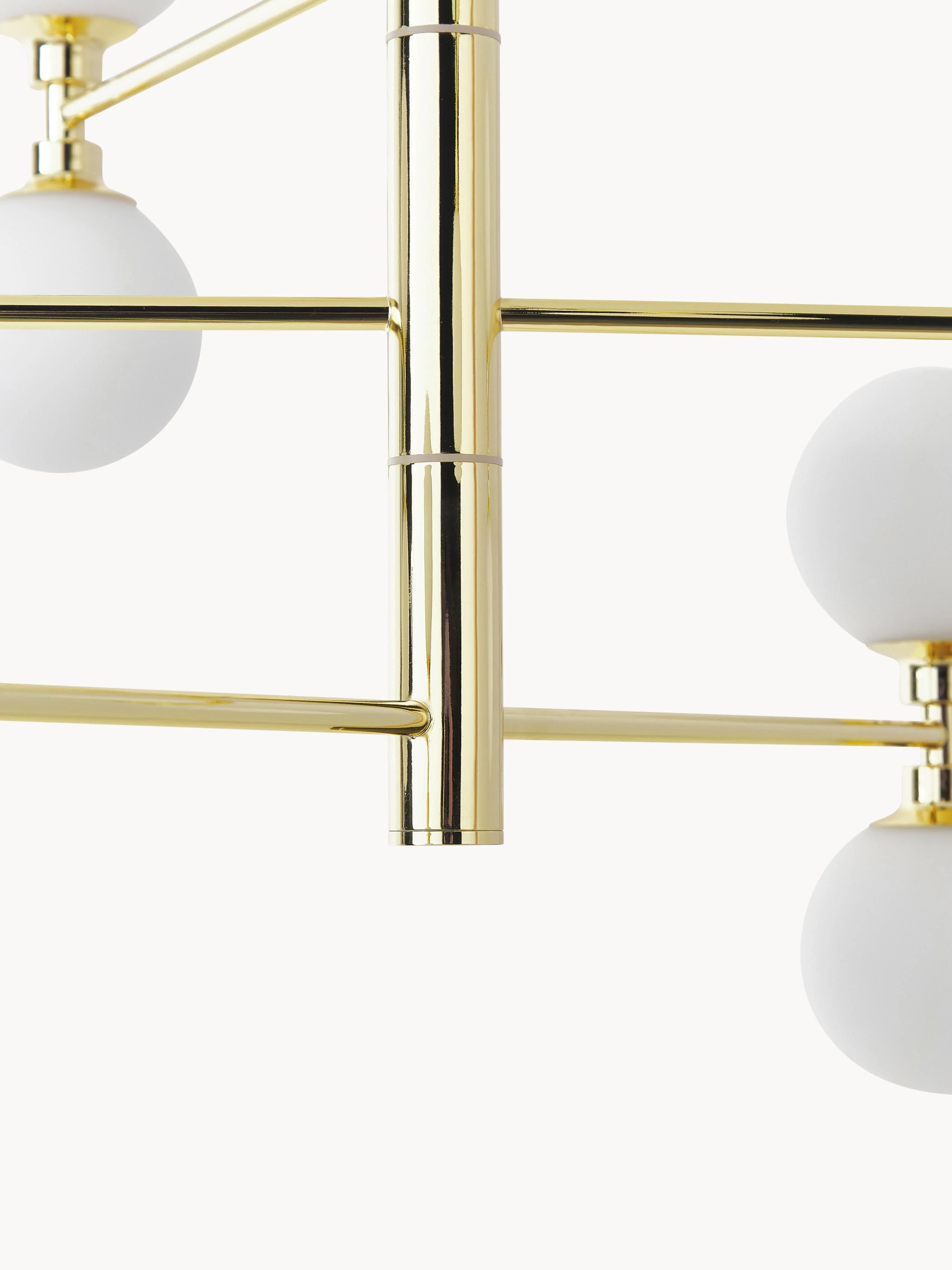 Grote hanglamp Grover met opaal glazen bollen