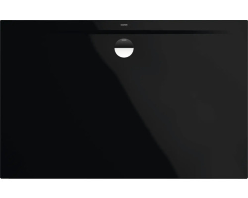KALDEWEI SUPERPLAN ZERO 1514-5 douchebak, 80 x 75 x 3,7 cm, glanzend zwart, met bakdrager 351447980701