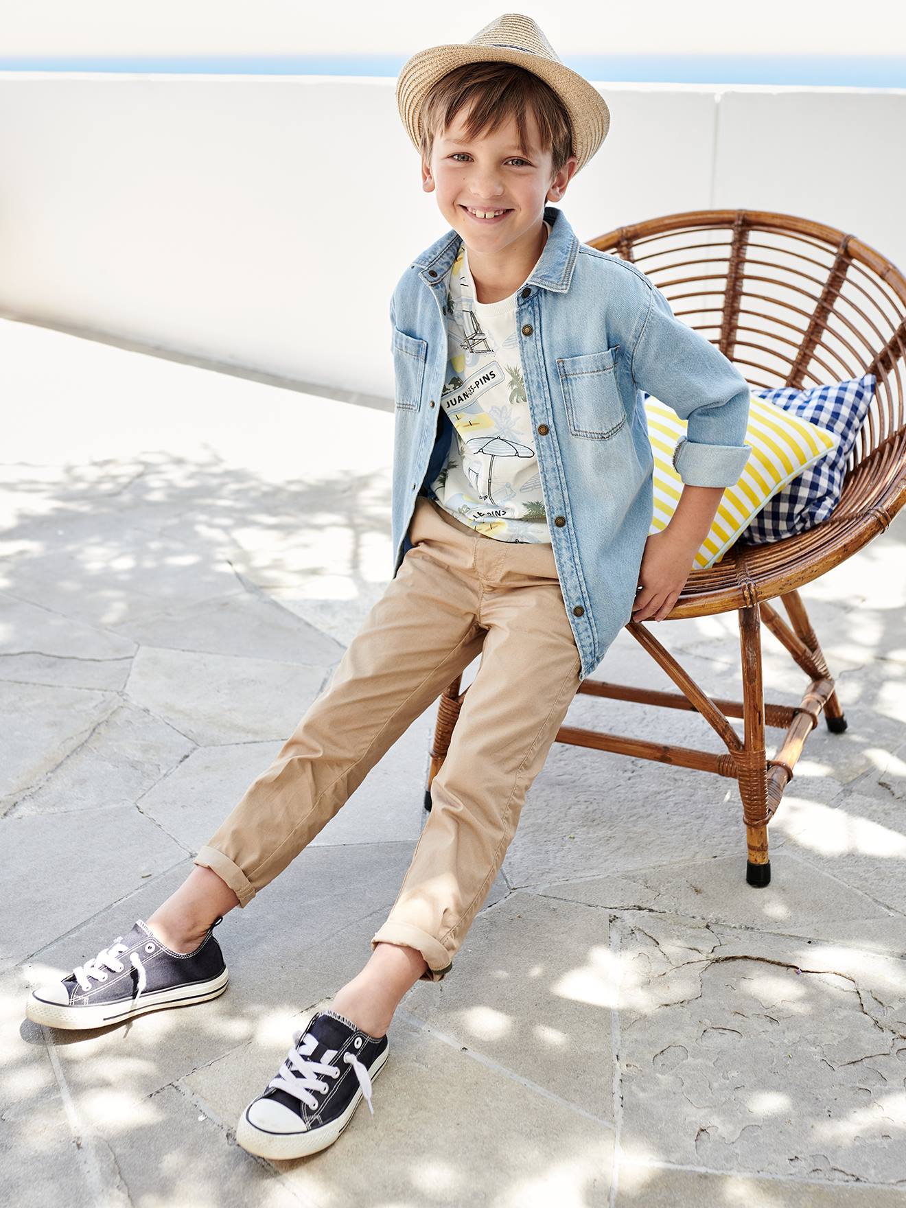 Camisa jeans para meninos, jeans preto