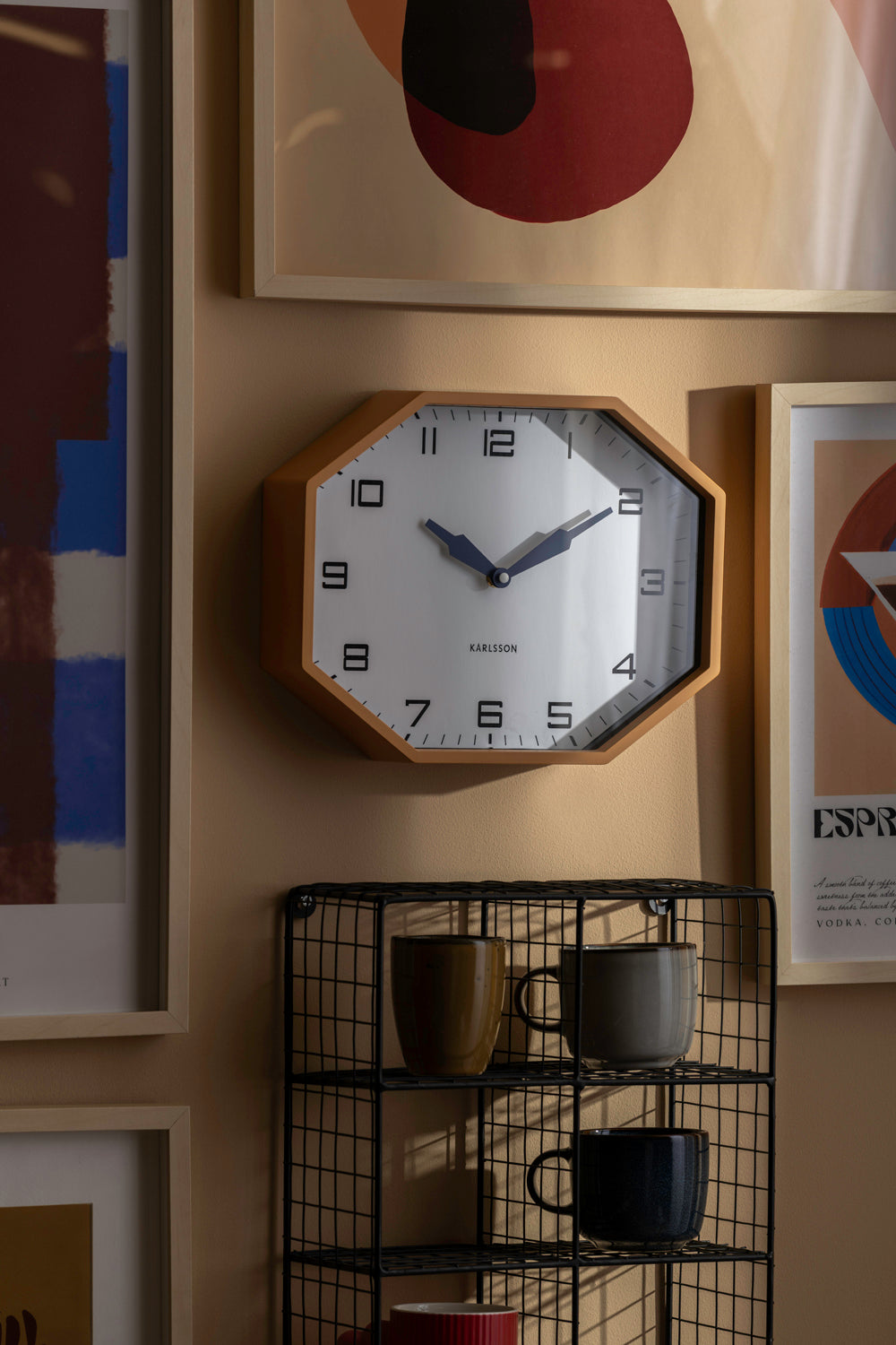Karlsson - Wall Clock Modern Factory Octagon