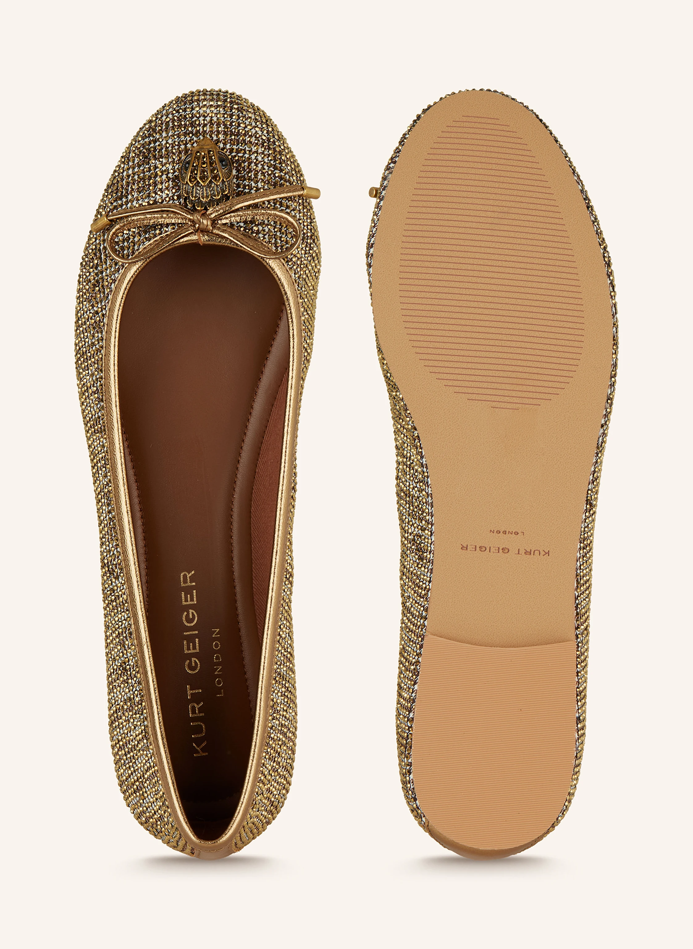 KURT GEIGER Ballerinas EAGLE mit Schmucksteinen