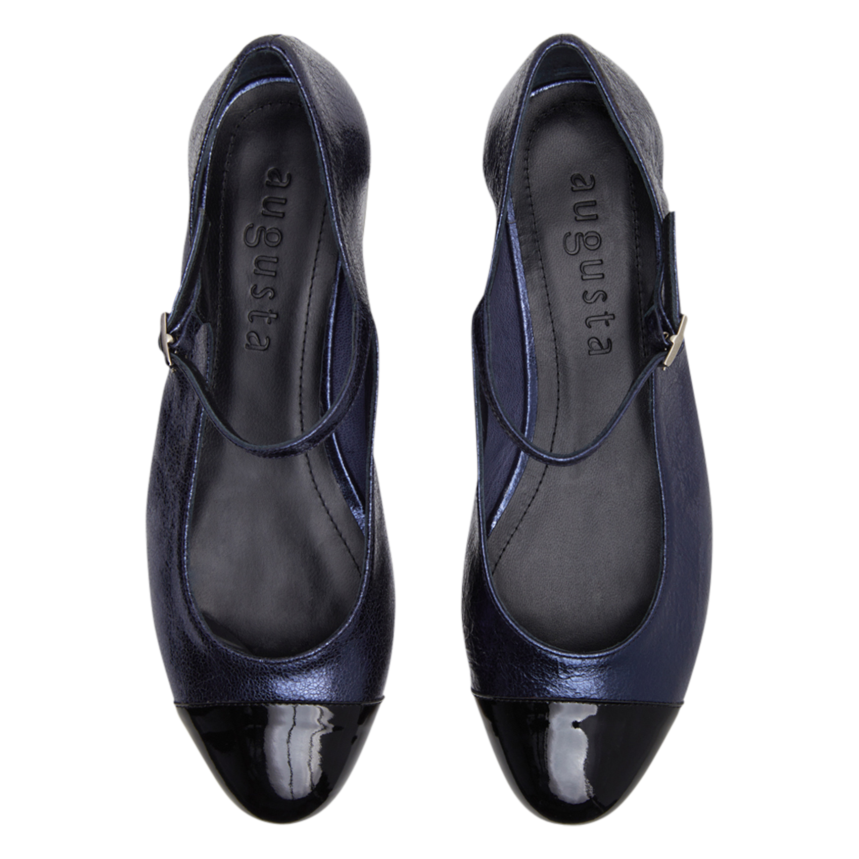 LOLA - Ballerines en cuir | Bleu