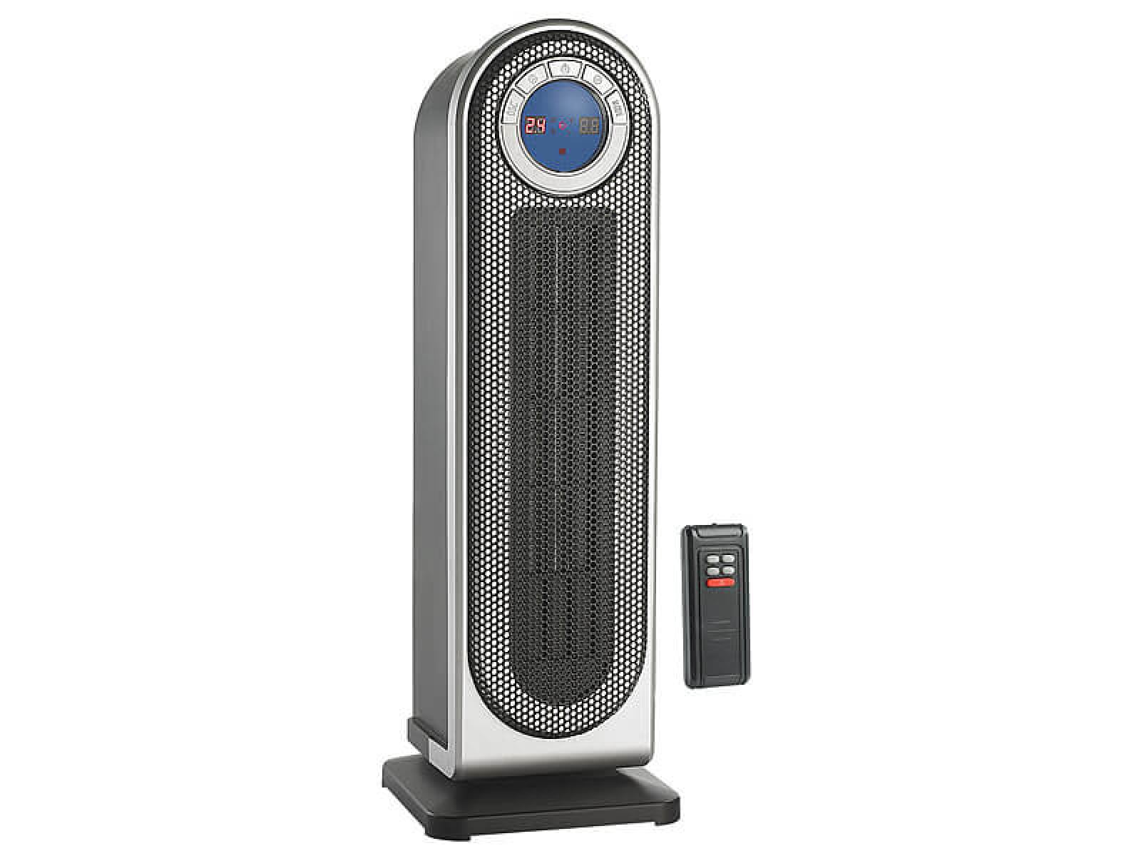 Sichler Digitaler Keramik-Heizlüfter NC-5460-911 mit Thermostat & Oszillation, FB, 2.000 W