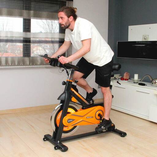 Bicicleta Spinning Alpine 8000. Inércia 25 Kg. Gridinlux.