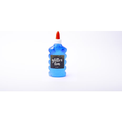 Glitter lim - 177ml blå laser