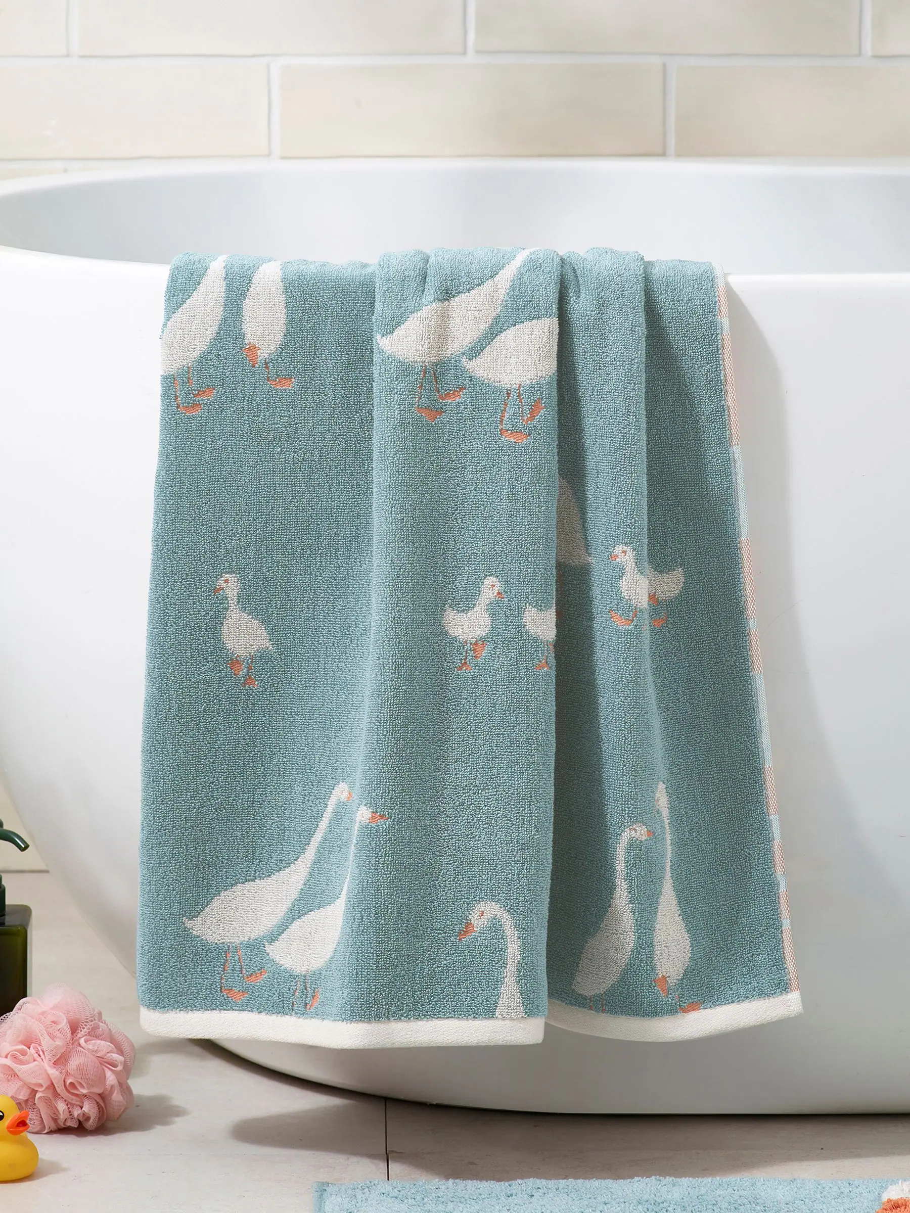 Goose And Friends 100% katoenen handdoek