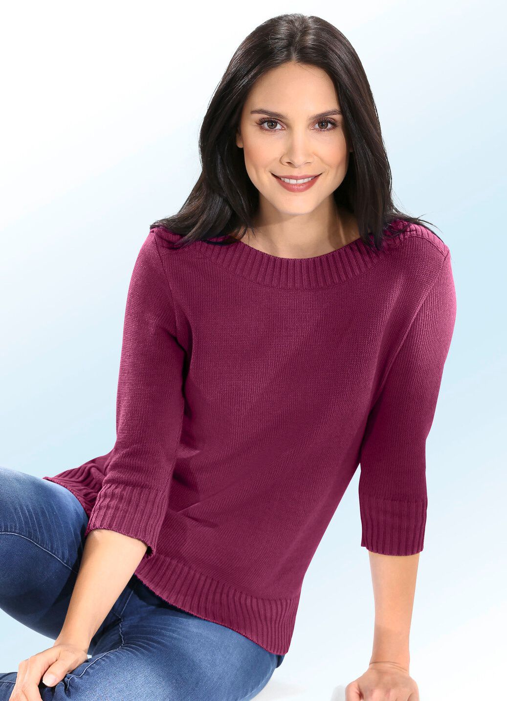 Pullover mit nachhaltig recycelter Baumwolle