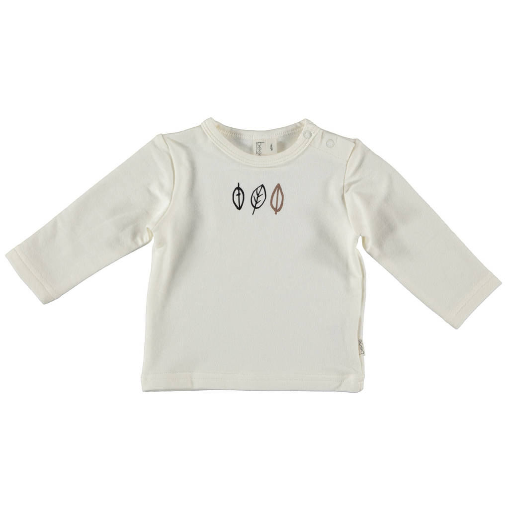 BESS baby longsleeve met printopdruk ecru