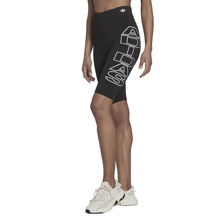 adidas Mid-Waist Letter korte tights Sort