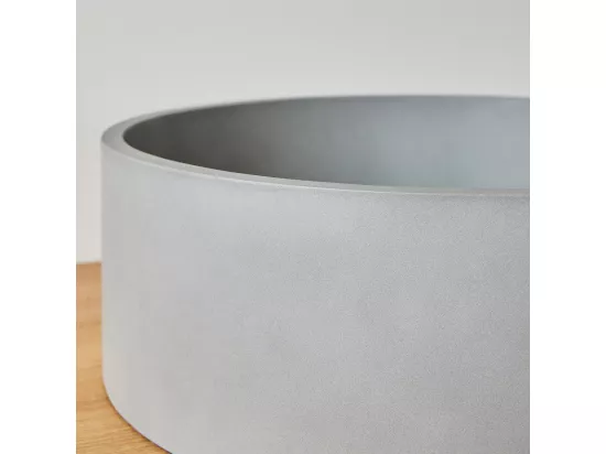 Vasque tambour en béton naturel 37 cm