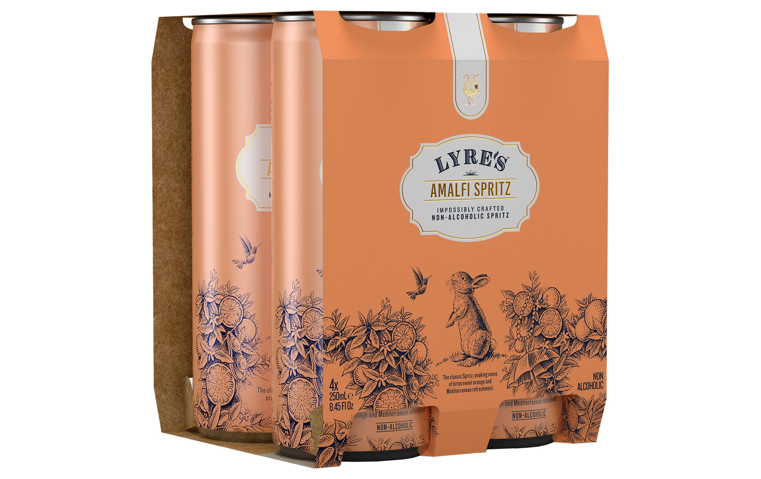 Amalfi Spritz alkoholfrei 4 x 250 mlAromatisches Apéro-Getränk ohne Alkohol