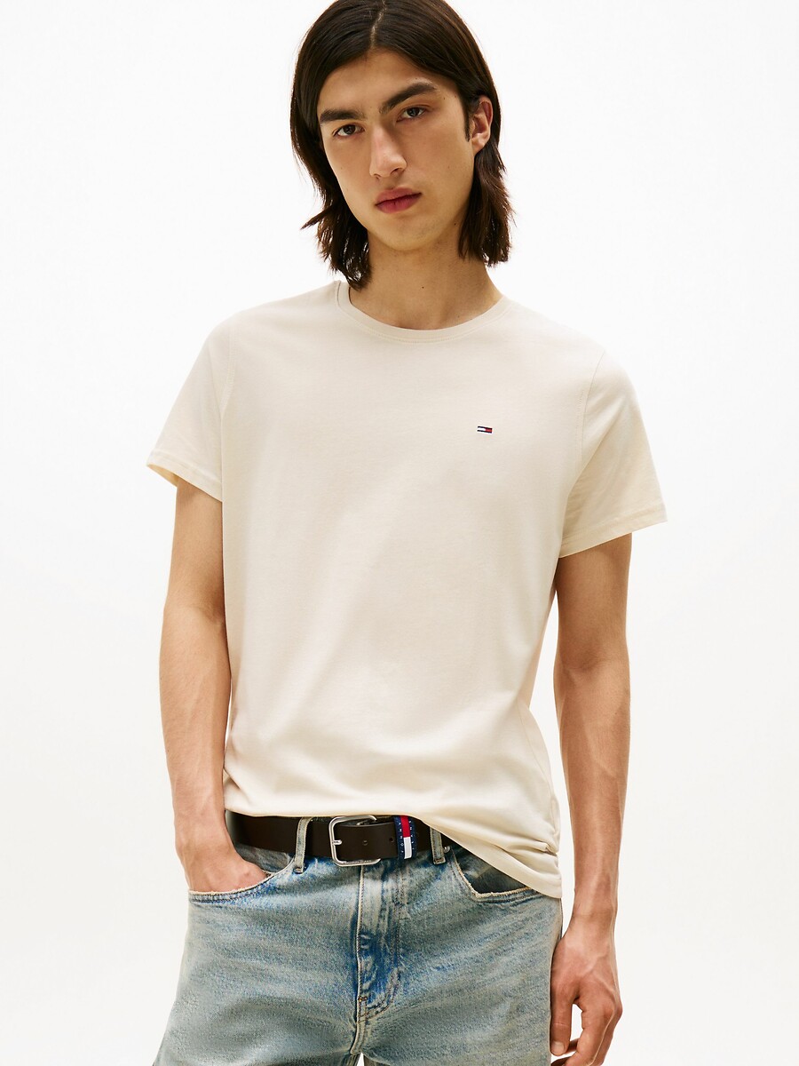 TOMMY JEANS<br>Camiseta slim em malha