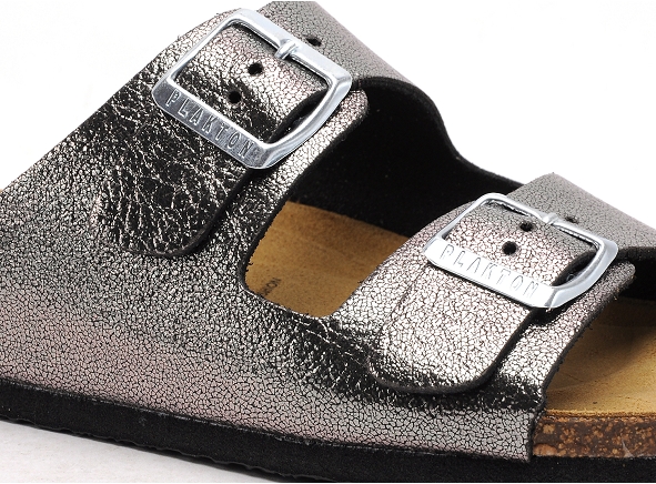 Plakton mules et sabots plats femme beta gris