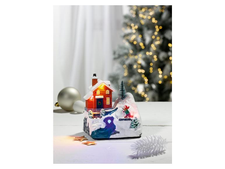 Kerstdorp figuur met verlichting