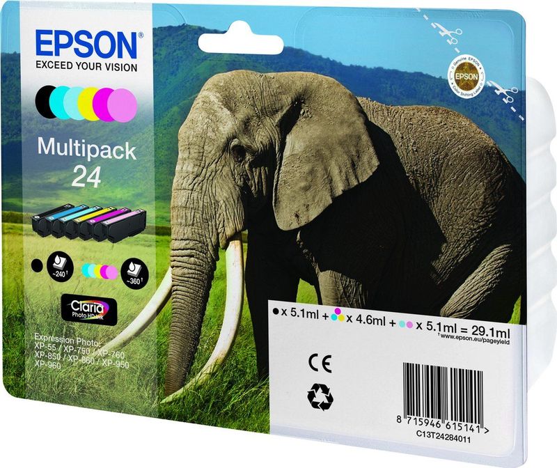 Epson - 24 Multipack Ink - Meerdere Kleuren
