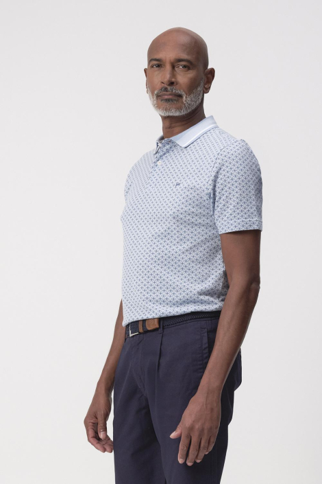Campbell blauwe heren polo