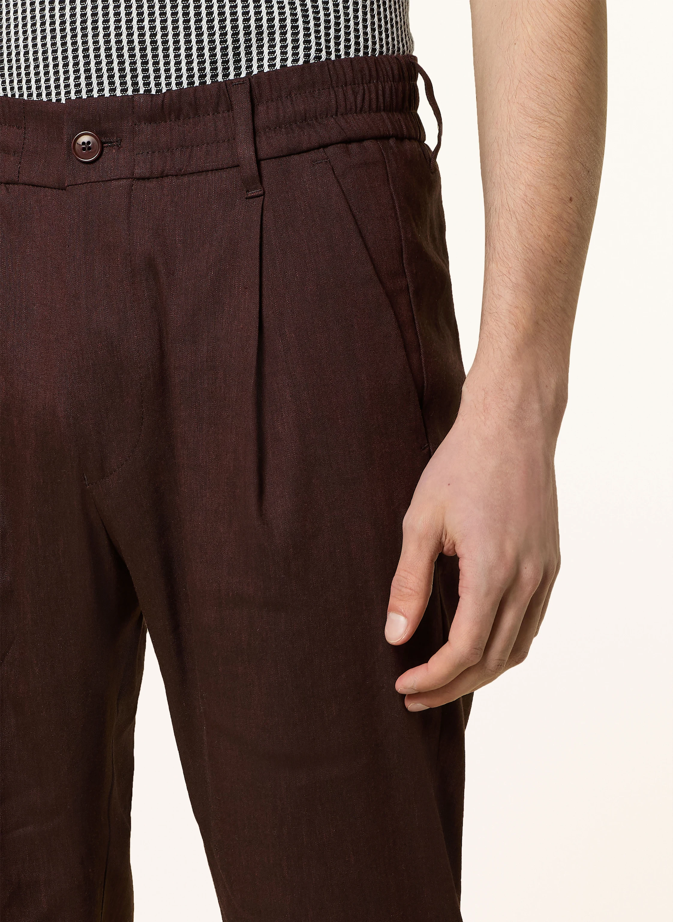 DRYKORN Anzughose CHASY Extra Slim Fit mit Leinen