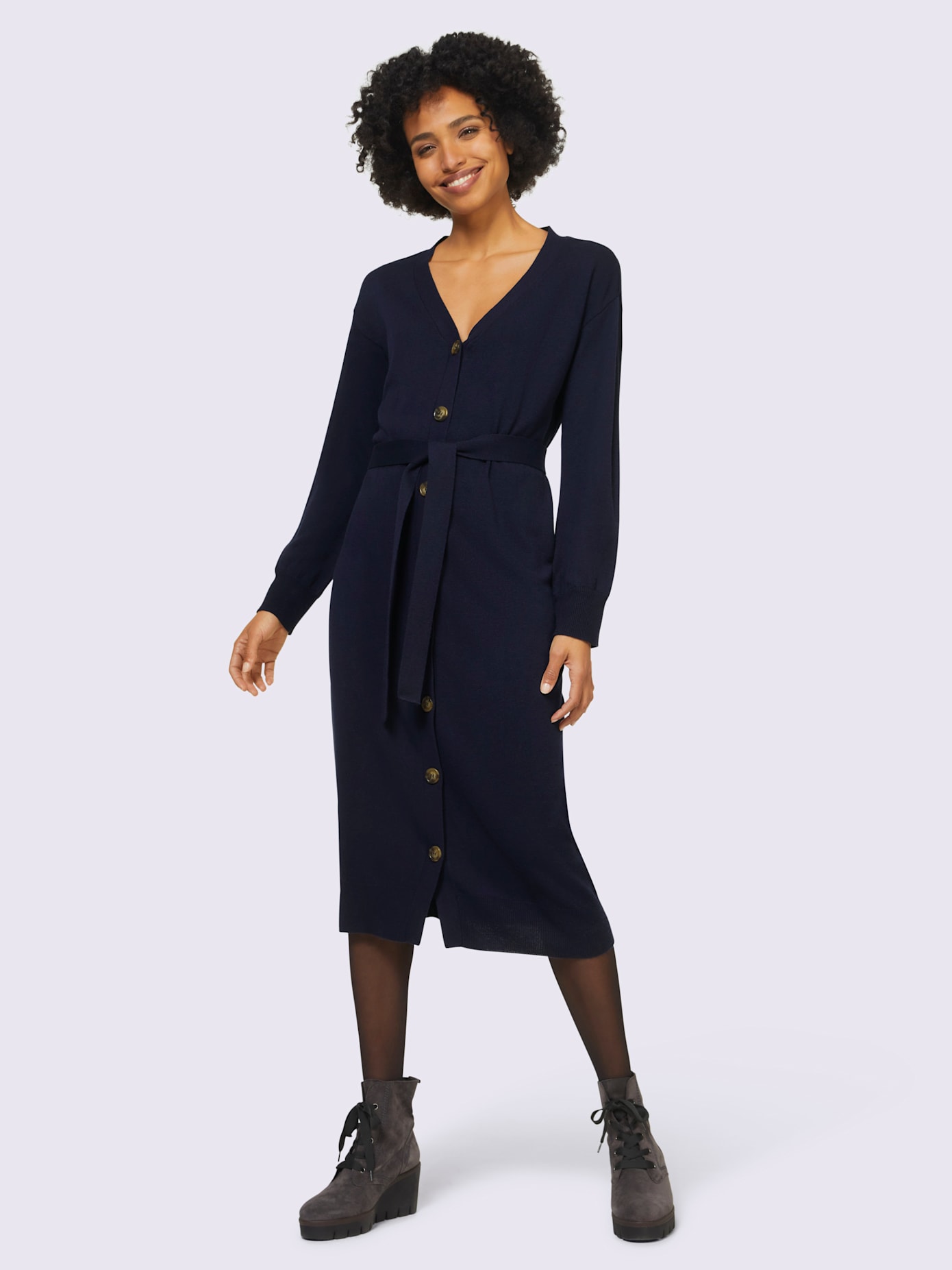 Robe en tricot 30% laine vierge (mérinos)
