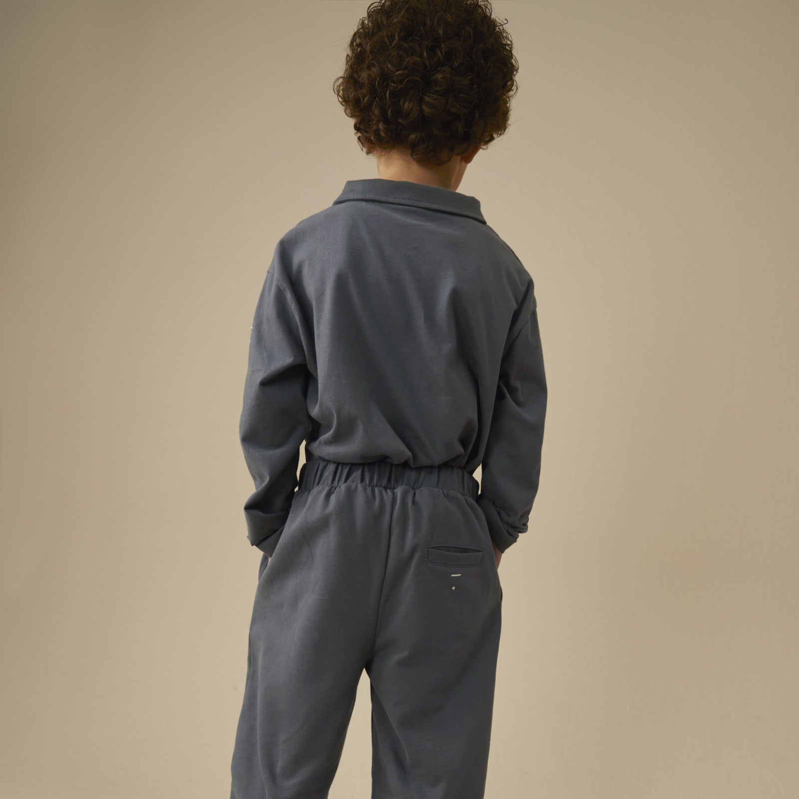 Poloshirt Blue Grey