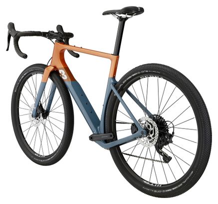 Gravel Bike 3T Exploro Max Shimano GRX 11V 650b Gris Bleu Orange 2022