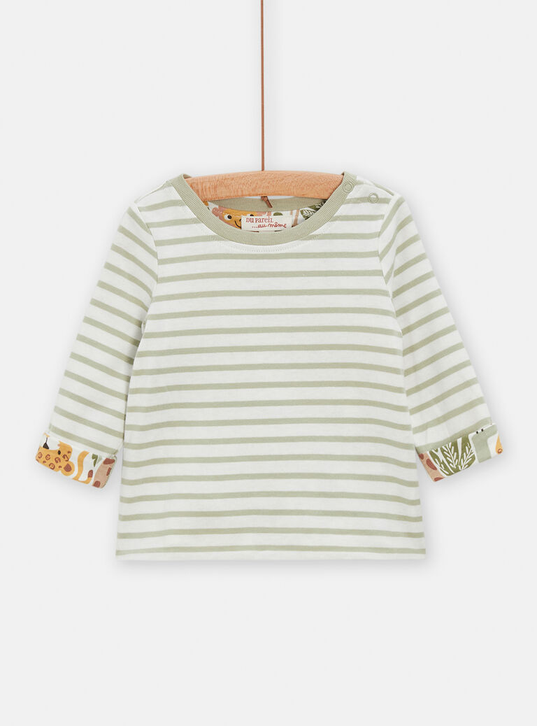T-shirt réversible à manches longues pour bébé garçon