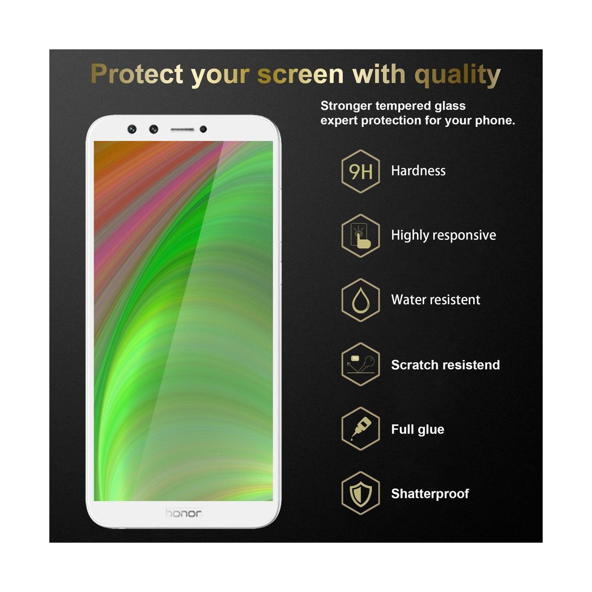 Honor 9 LITE 3x Skjermbeskytter Skärmskydd