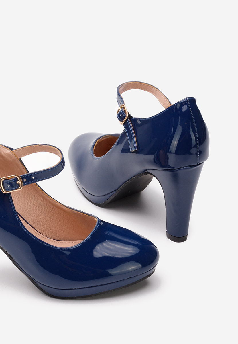 Chaussures à talon bleus Donatella