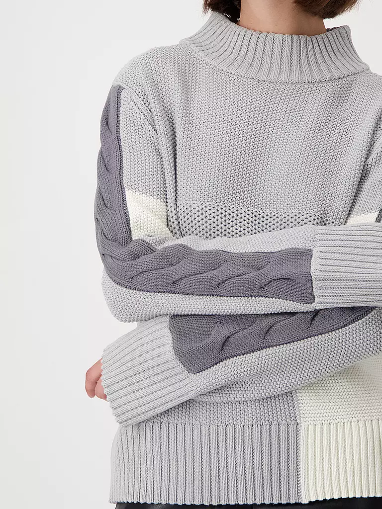 MONARI Rollkragenpullover grau