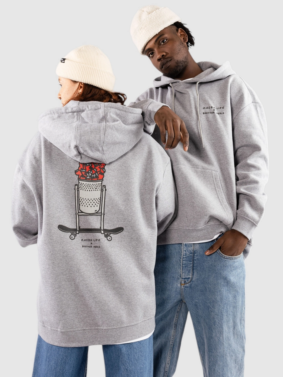 Macba Life Trash Hoodie gray