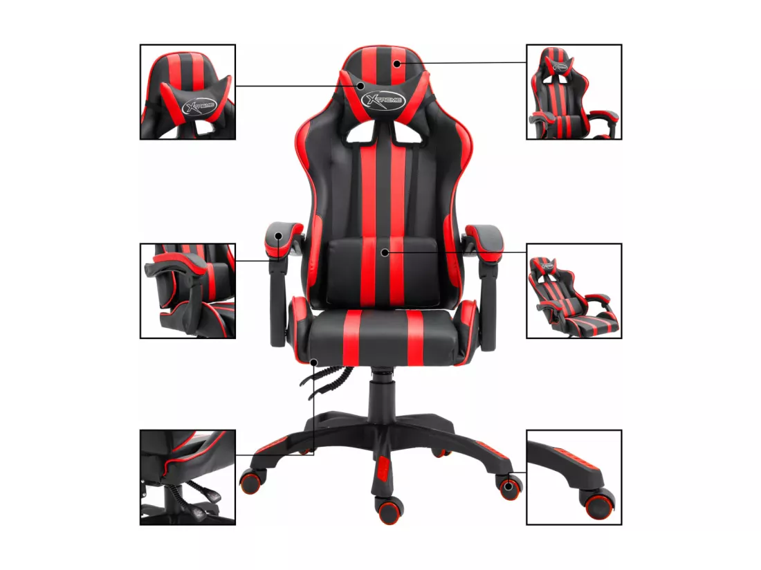 Chaise de jeu Rouge Similicuir