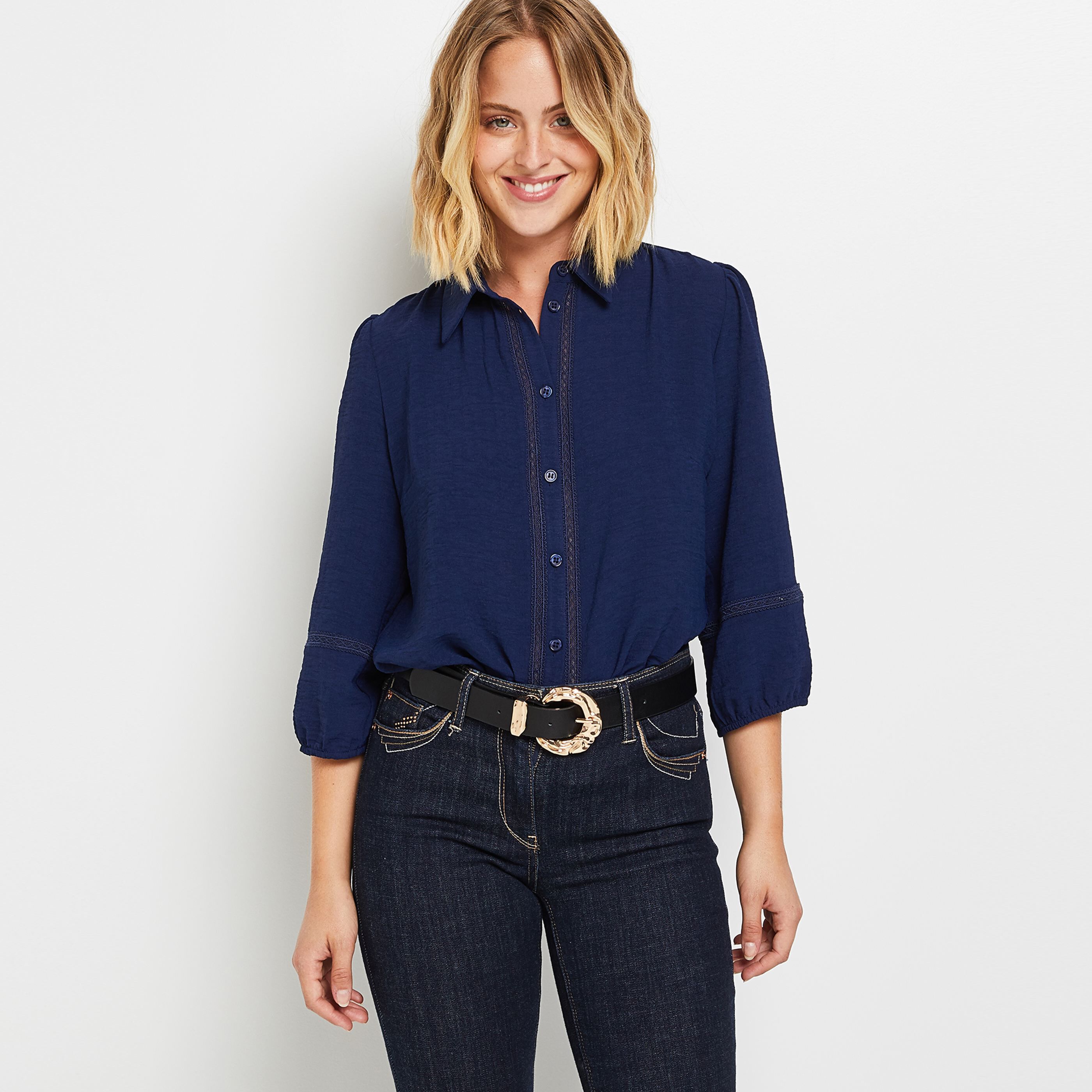 Chemise habillée femme - MARINE